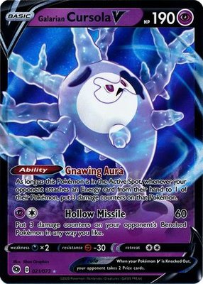 > Galarian Cursola V - 021/073  // Pokémon kaart (Shining Fates)