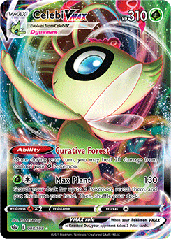 >> Celebi VMAX Full Art // Pokémon kaart