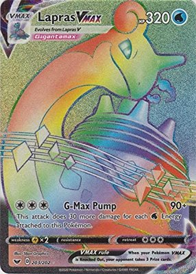 >> Lapras VMAX Hyper Rare (Rainbow) // Pokémon kaart