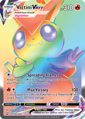 >> Victini VMAX Hyper Rare (Rainbow) // Pokémon kaart