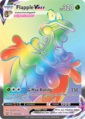 >> Flapple VMAX Hyper Rare (Rainbow) // Pokémon kaart