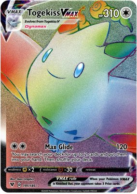 >> Togekiss VMAX - 191/185 [Hyper Rare] // Pokémon kaart (Vivid Voltage)