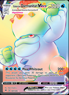 >> Galarian Darmanitan VMAX - 187/185 [Hyper Rare] // Pokémon kaart (Vivid Voltage)