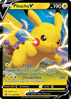 Pikachu V - SWSH061 // Pokémon kaart (Sword & Shield Promo)