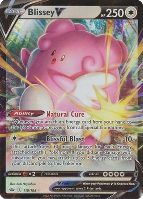 > Blissey V - 119/198 // Pokémon kaart (Chilling Reign)