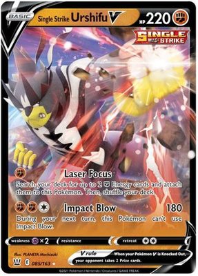 > Single Strike Urshifu V - 085/163 // Pokémon kaart (Battle Styles)