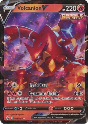 > Volcanion V - 025/198 // Pokémon kaart (Chilling Reign)