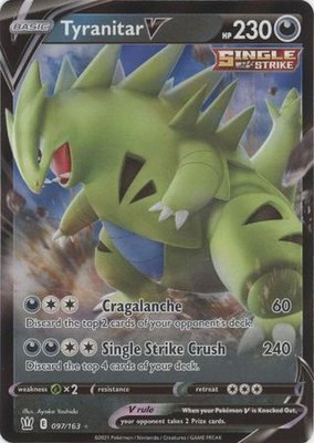 > Tyranitar V - 097/163 // Pokémon kaart (Battle Styles)