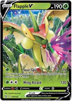 > Flapple V - 018/163 // Pokémon kaart (Battle Styles)