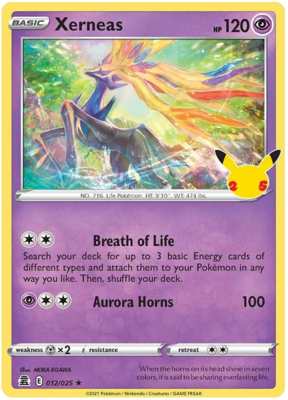 Xerneas Holo Rare - 12/25 // Pokémon kaart (Celebrations)