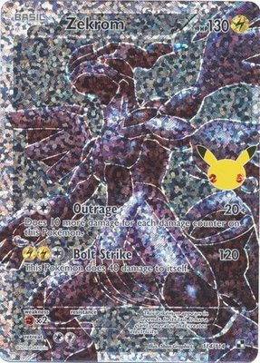 Zekrom ultra rare - 114/114 // Pokémon kaart (Celebrations)