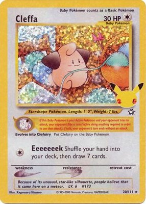 Cleffa Holo Rare - 20/111 // Pokémon kaart (Celebrations)