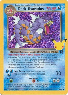 Dark Gyarados Holo Rare - 8/82 // Pokémon kaart (Celebrations)