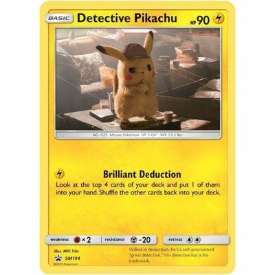 Detective Pikachu - Holo Rare - Detective Pikachu Series