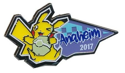 Pokemon 2017 Anaheim World Championship Pikachu Collector's Pin