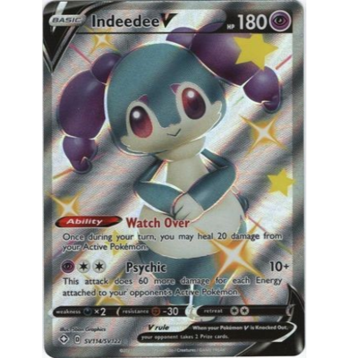 > Shiny Indeedee V Full Art - SV114/SV122 // Pokémon kaart (Shining Fates)
