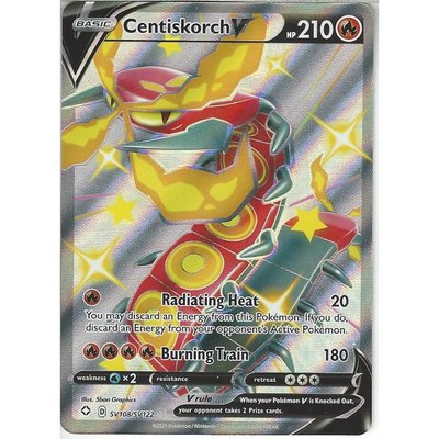 > Shiny Centiskorch V Full Art - SV108/SV122 // Pokémon kaart (Shining Fates)