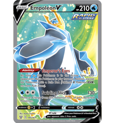 > Empoleon V Full Art - 145/163 // Pokémon kaart (Battle Styles)
