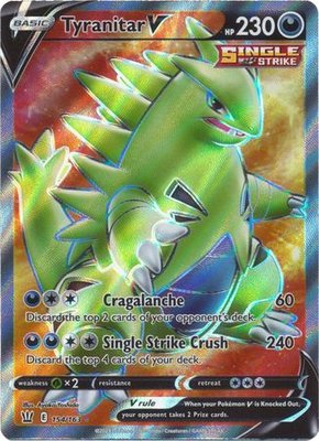 Tyranitar V Full Art - 154/163 // Pokémon kaart (Battle Styles)