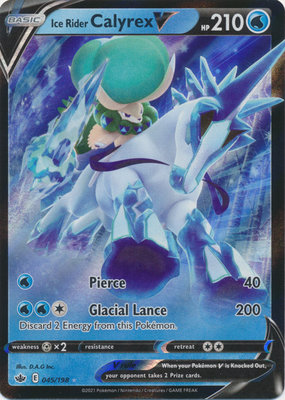 Ice Rider Calyrex V - 045/198 // Pokémon kaart (Chilling Reign)