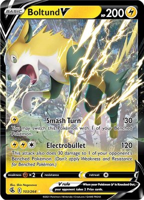 Boltund V - 103/264 // Pokémon kaart (Fusion Strike)