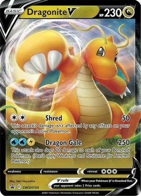 Dragonite V - SWSH154 // Pokémon kaart (Sword & Shield Promo)