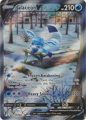 Glaceon V [Alternate Art] - 175/189 // Pokémon kaart (Evolving Skies)