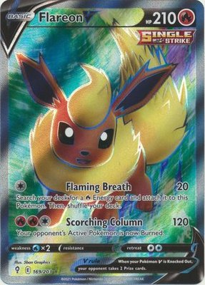 Flareon V  - 169/203 [Full Art] // Pokémon kaart (Evolving Skies)