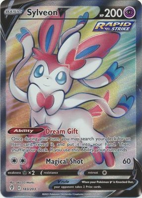 Sylveon V [Full Art] - 183/203 // Pokémon kaart (Evolving Skies)