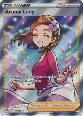 Aroma Lady [Full Art] - 199/203 // Pokémon kaart (Evolving Skies)