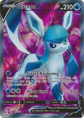 Glaceon V [Full Art] - 174/203 // Pokémon kaart (Evolving Skies)