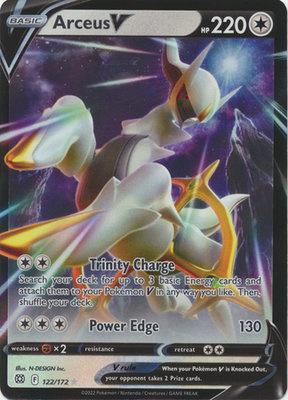 Arceus V - 122/172 // Pokémon kaart (Brilliant Stars)