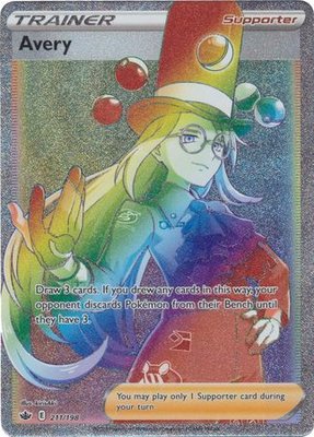 Avery Rainbow Full Art Trainer - 211/198 // Pokémon kaart (Chilling Reign)