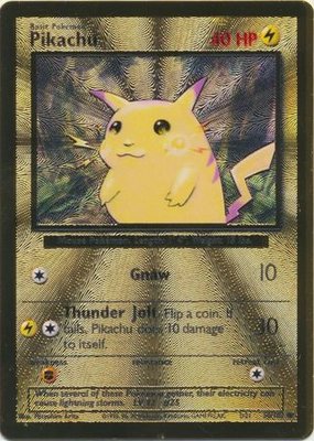 Pikachu (Gold Metal) - 58/102 // Pokémon kaart