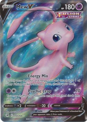 Mew V - 250/264 [Full Art Ultra Rare] // Pokémon kaart (Fusion Strike)