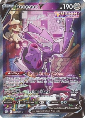 Genesect V - 255/264 [Alternate Art Ultra Rare] // Pokémon kaart (Fusion Strike)