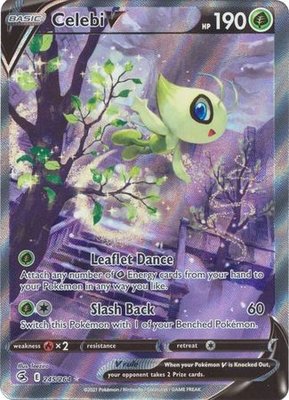 Celebi V - 245/264 [Alternate Art Ultra Rare] // Pokémon kaart (Fusion Strike)