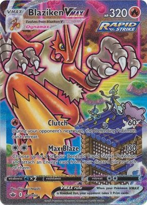 Blaziken VMAX- 201/198 [Alternate Art Secret Rare] // Pokémon kaart (Chilling Reign)