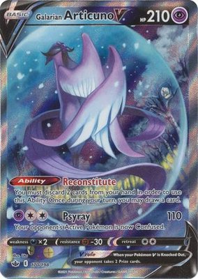 Galarian Articuno V - 170/198 [Alternate Art Ultra Rare] // Pokémon kaart (Chilling Reign)