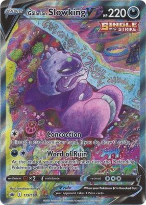 Galarian Slowking V - 179/198 [Alternate Art Ultra Rare] // Pokémon kaart (Chilling Reign)