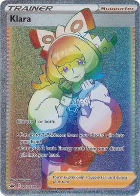 Klara - 217/198 [Hyper Rare] // Pokémon kaart (Chilling Reign)