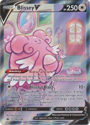 Blissey V - 183/198 [Alternate Art Ultra Rare] // Pokémon kaart (Chilling Reign)