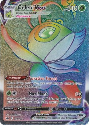 Celebi VMAX - 199/198 [Hyper Rare] // Pokémon kaart (Chilling Reign)