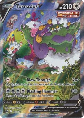 Tornadus V - 185/198 [Alternate Art Ultra Rare] // Pokémon kaart (Chilling Reign)