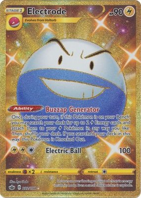 Electrode - 222/198 [Gold Secret Rare] // Pokémon kaart (Chilling Reign)