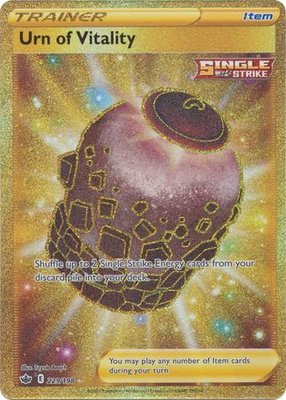 Urn of Vitality - 229/198 [Gold Secret Rare] // Pokémon kaart (Chilling Reign)