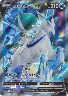 Ice Rider Calyrex V - 163/198 [Full Art Ultra Rare] // Pokémon kaart (Chilling Reign)