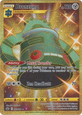 Bronzong - 223/198 [Gold Secret Rare] // Pokémon kaart (Chilling Reign)