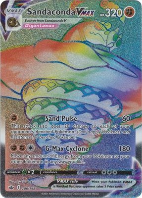 Sandaconda VMAX  - 206/198 [Hyper Rare] // Pokémon kaart (Chilling Reign)