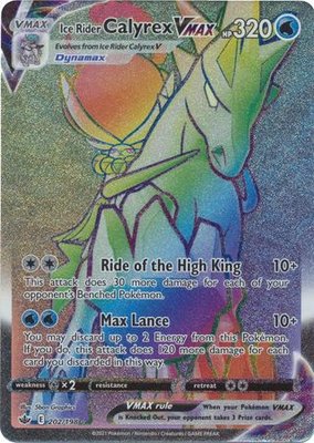 Ice Rider Calyrex VMAX  - 202/198 [Hyper Rare] // Pokémon kaart (Chilling Reign)